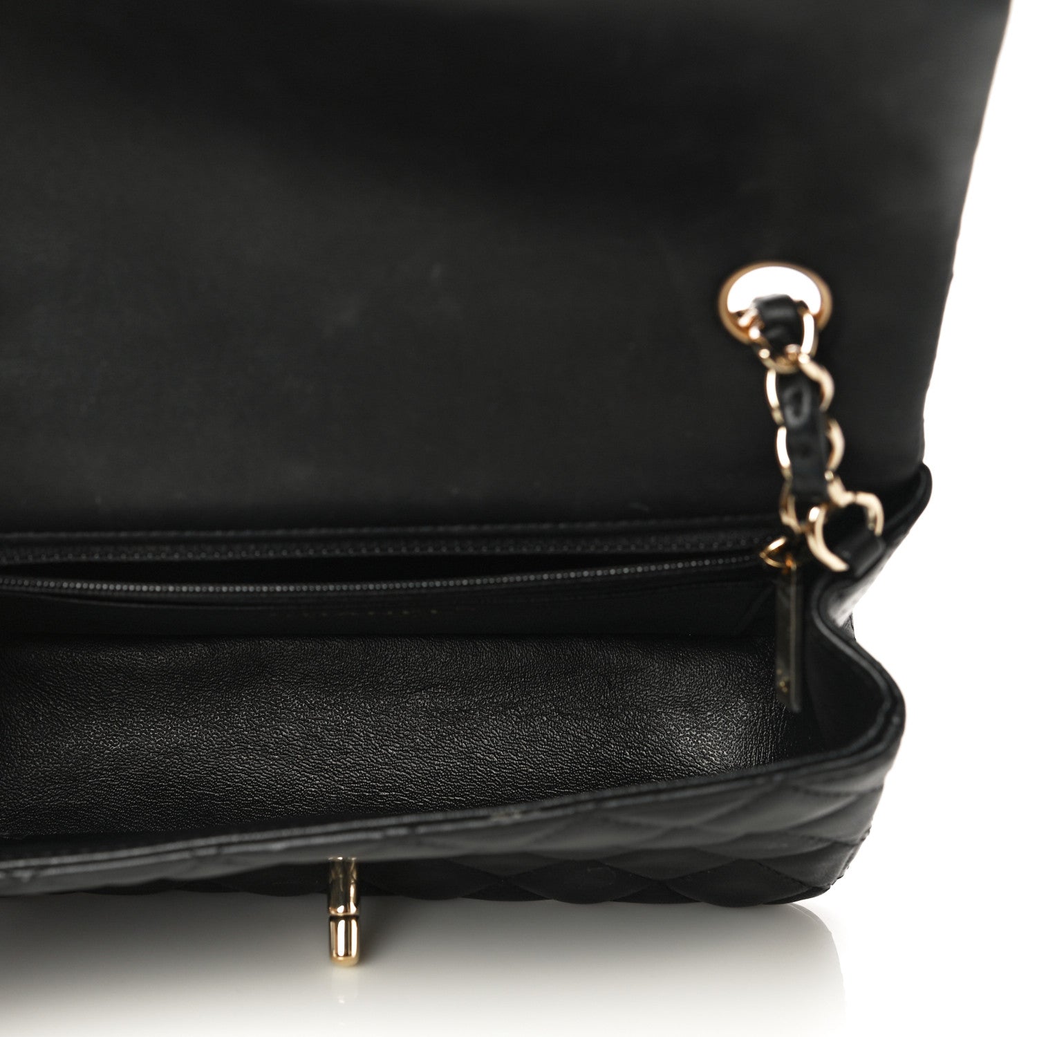 Chanel Lambskin Quilted Mini Rectangular Flap Black 5 of 13