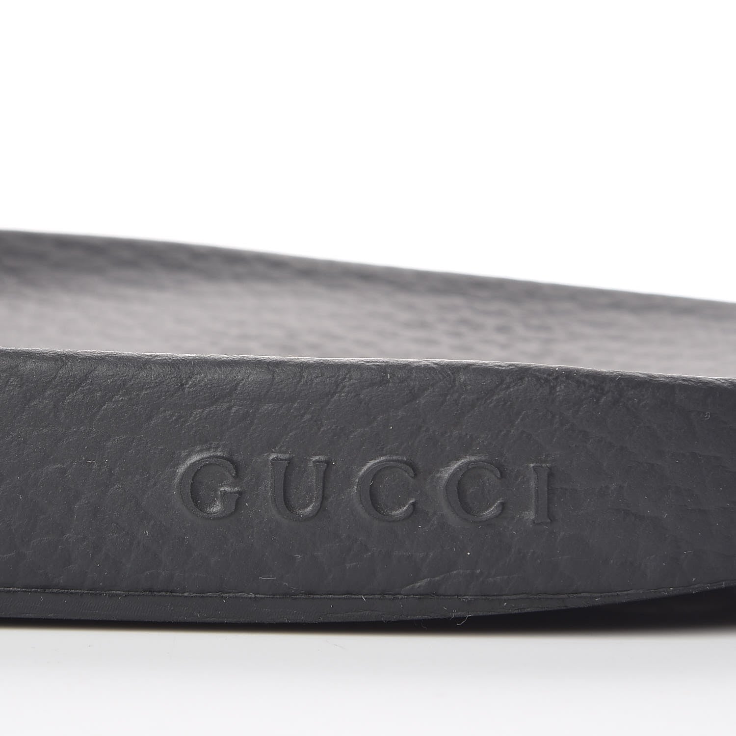 Gucci Rubber Web Mens Pool Slide Sandals 6 Black Green Red 8 of 16