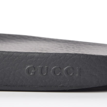 Gucci Rubber Web Mens Pool Slide Sandals 6 Black Green Red 8 of 16