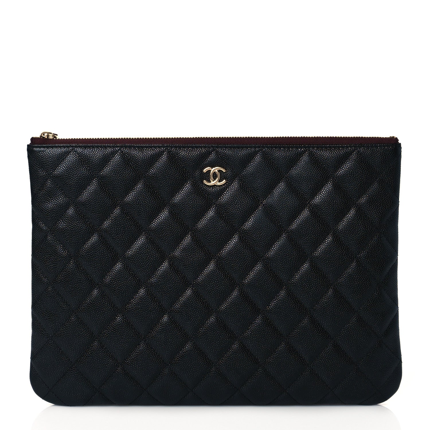 Chanel Caviar Quilted Medium Cosmetic Case Black 1 of 11