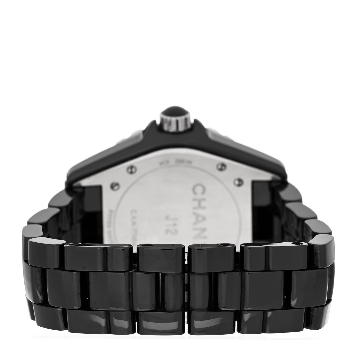 Chanel Stainless Steel Ceramic 38mm J12 Phantom Automatic Watch Black 3 of 4