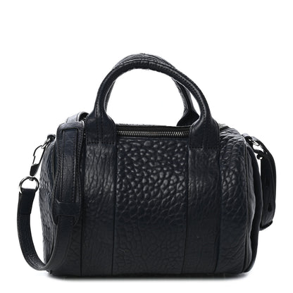 Alexander Wang Pebbled Lambskin Rockie Navy Rhodium Hardware 1 of 10