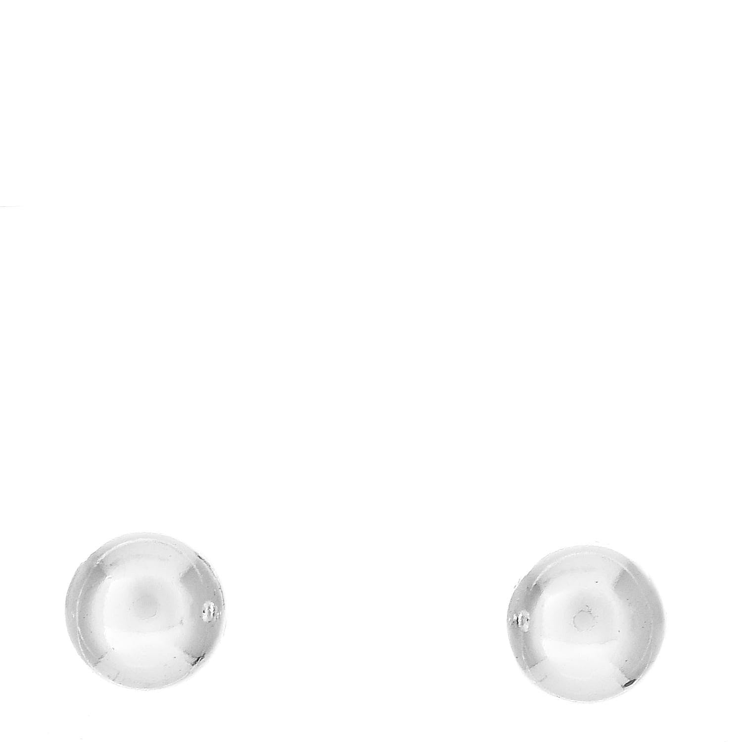 Tiffany Sterling Silver 8mm HardWear Ball Earrings 1 of 4