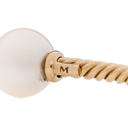 David Yurman 18K Yellow Gold Pearl 8.5mm Solari Bracelet 4 of 5