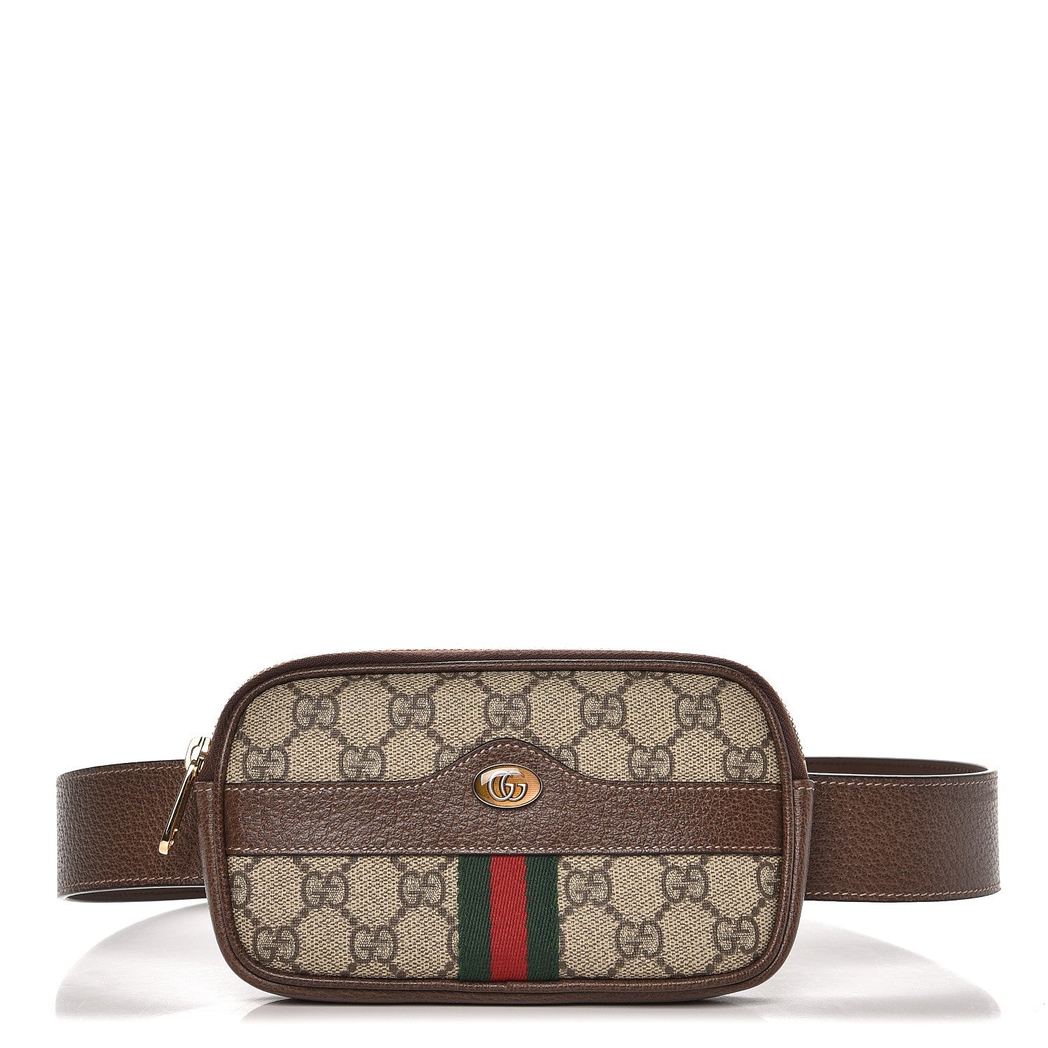 Gucci GG Supreme Monogram Ophidia Belted iPhone Case 85 34 Dark Brown 1 of 8