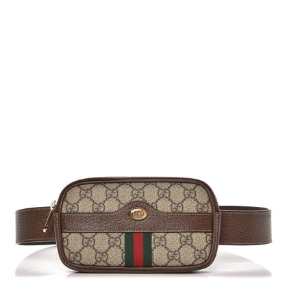 Gucci GG Supreme Monogram Ophidia Belted iPhone Case 85 34 Dark Brown 1 of 8