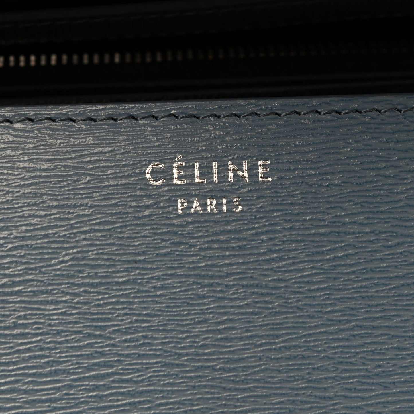 Liege Calfskin Medium Classic Box Flap Bag Slate Blue