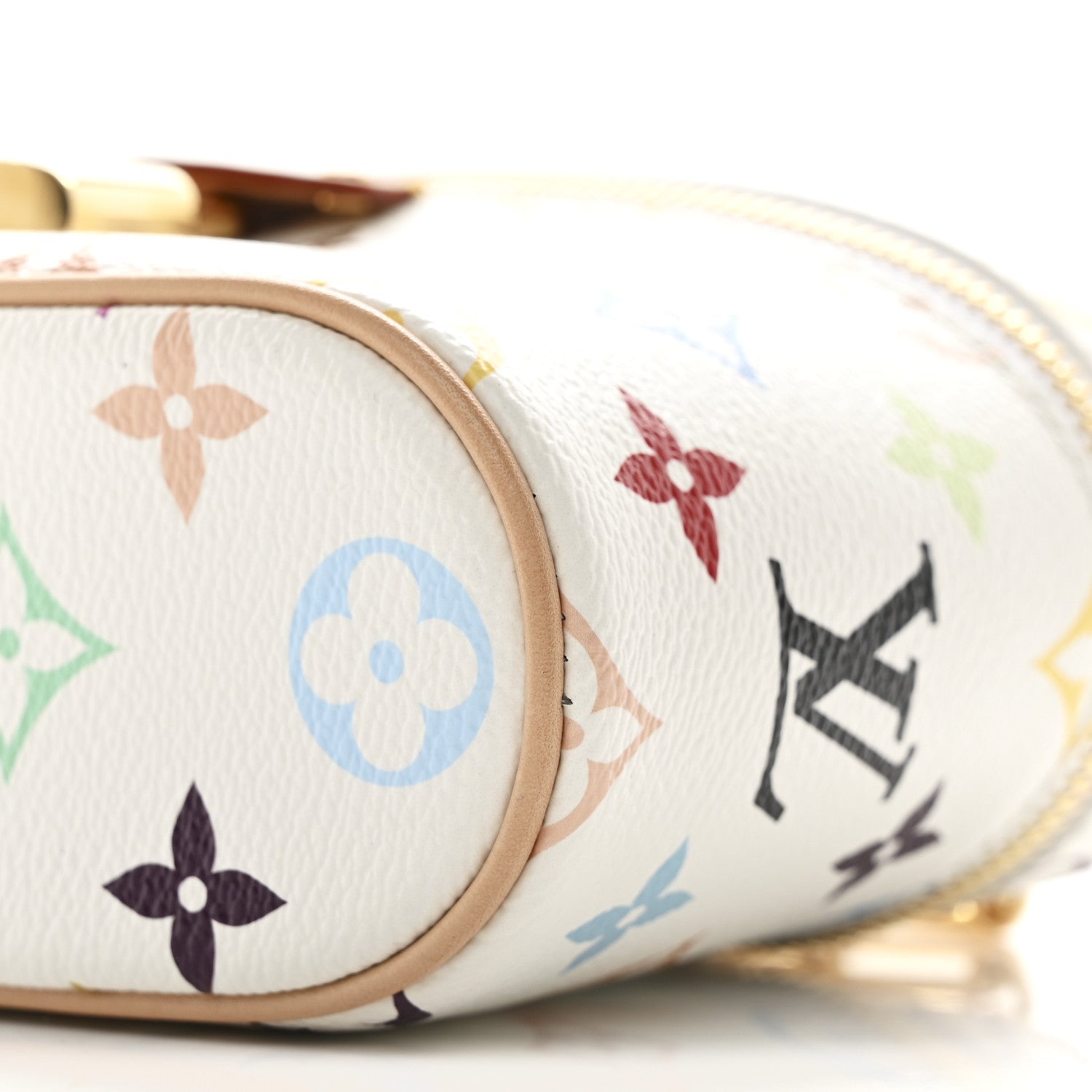 Louis Vuitton LV x TM Monogram Multicolor Vanity Chain Pouch White