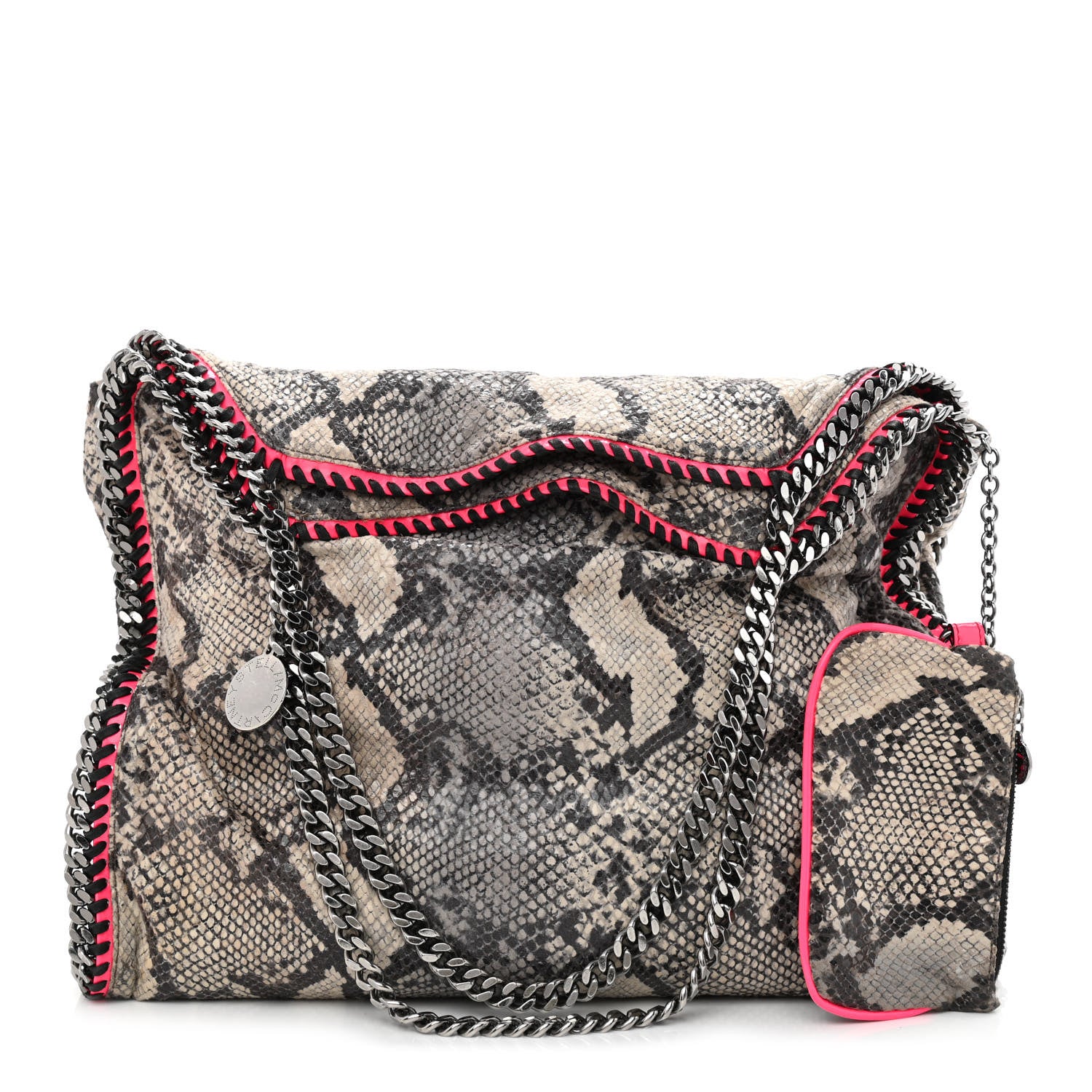 Stella McCartney Eco Python Big Falabella Tote Grey 1 of 12