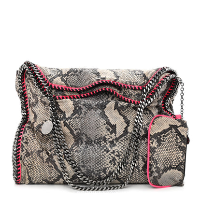Stella McCartney Eco Python Big Falabella Tote Grey 1 of 12