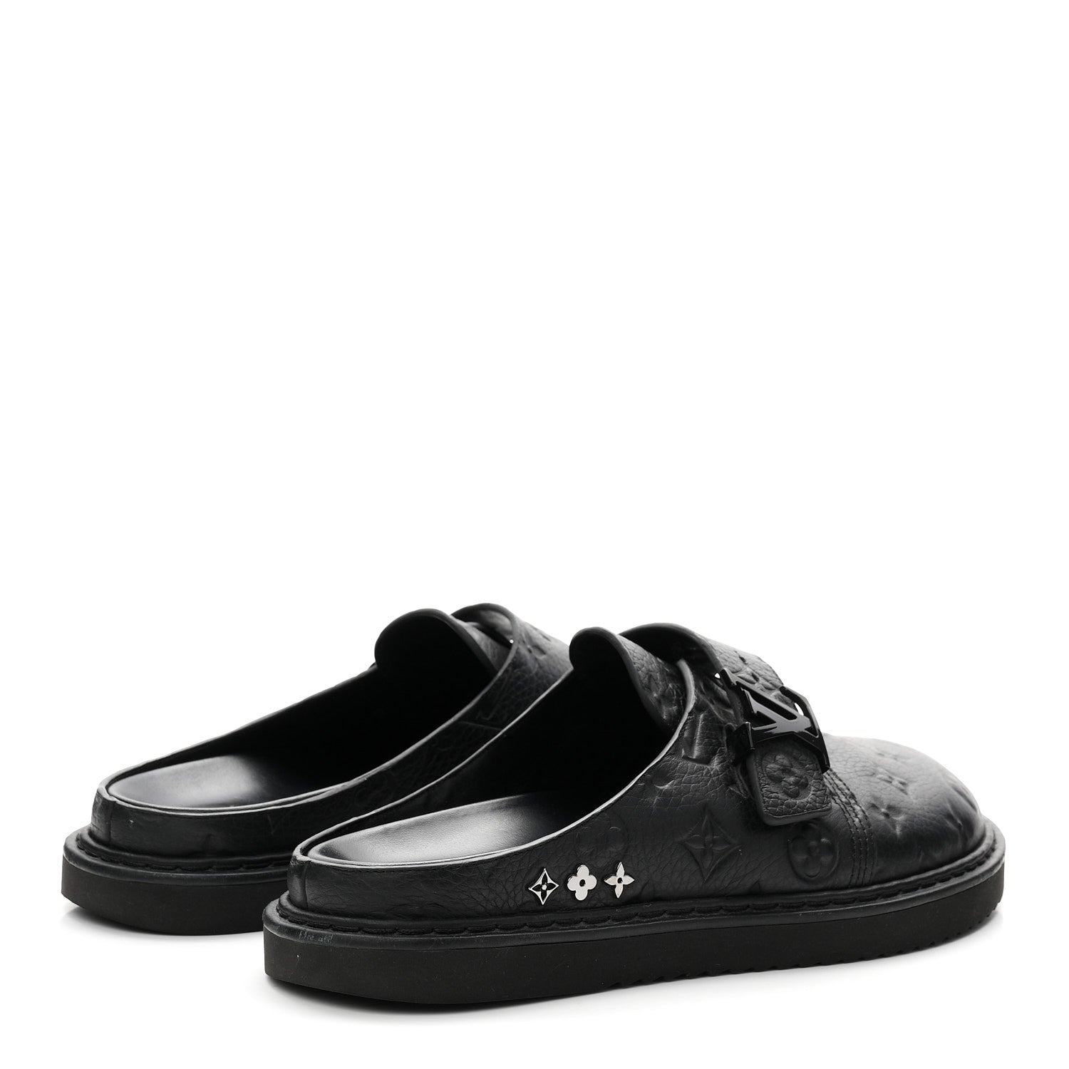 Louis Vuitton Empreinte Monogram LV Easy Mens Mule 8.5 Black 5 of 9