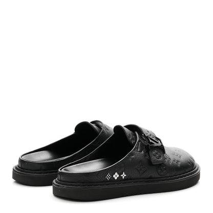 Louis Vuitton Empreinte Monogram LV Easy Mens Mule 8.5 Black 5 of 9
