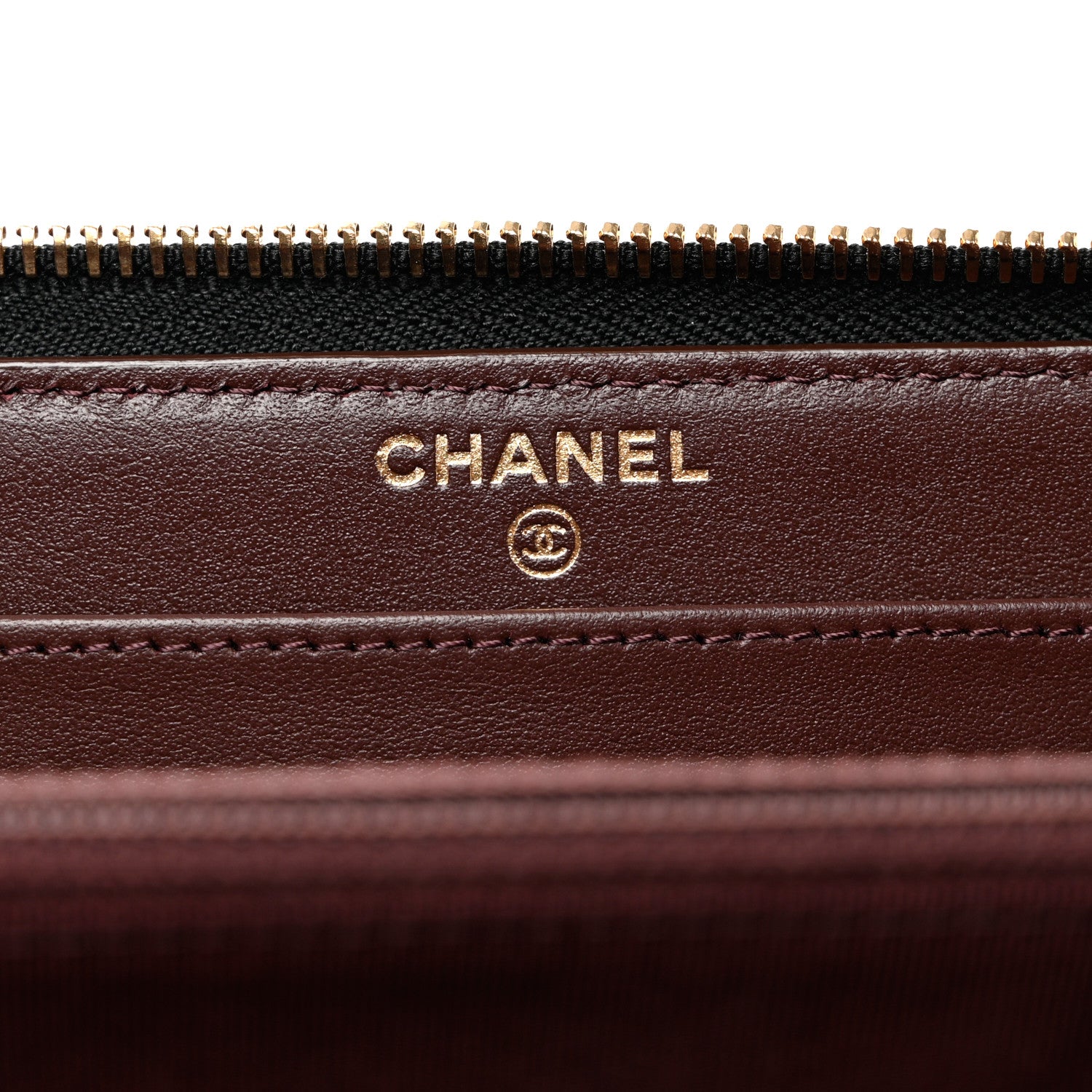 Chanel Caviar Quilted Large Gusset Zip Around Wallet Black 7 of 9