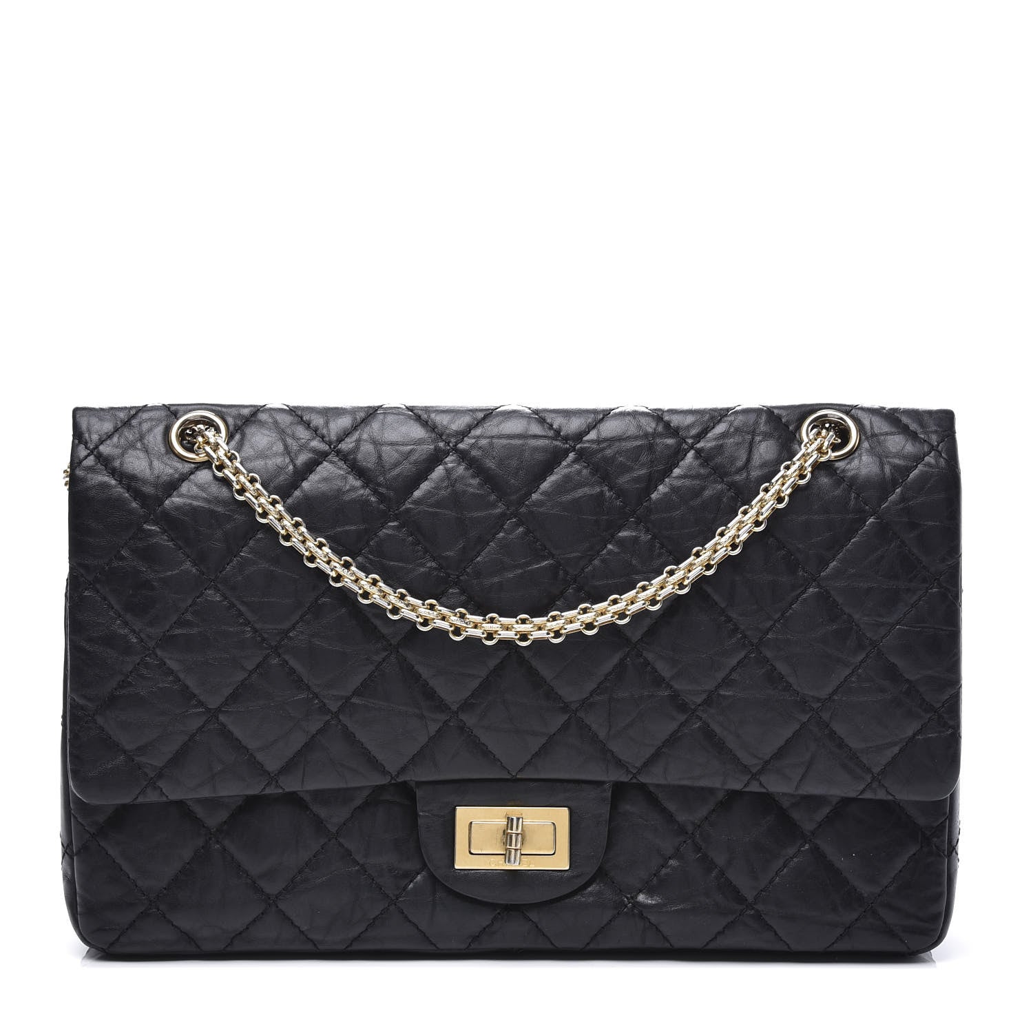Chanel Aged Calfskin Quilted 2.55 Reissue 227 Flap Black 1 of 11