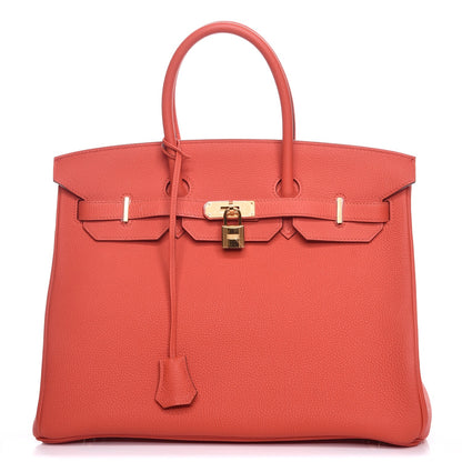 Hermes Togo Birkin 35 Capucine 1 of 26