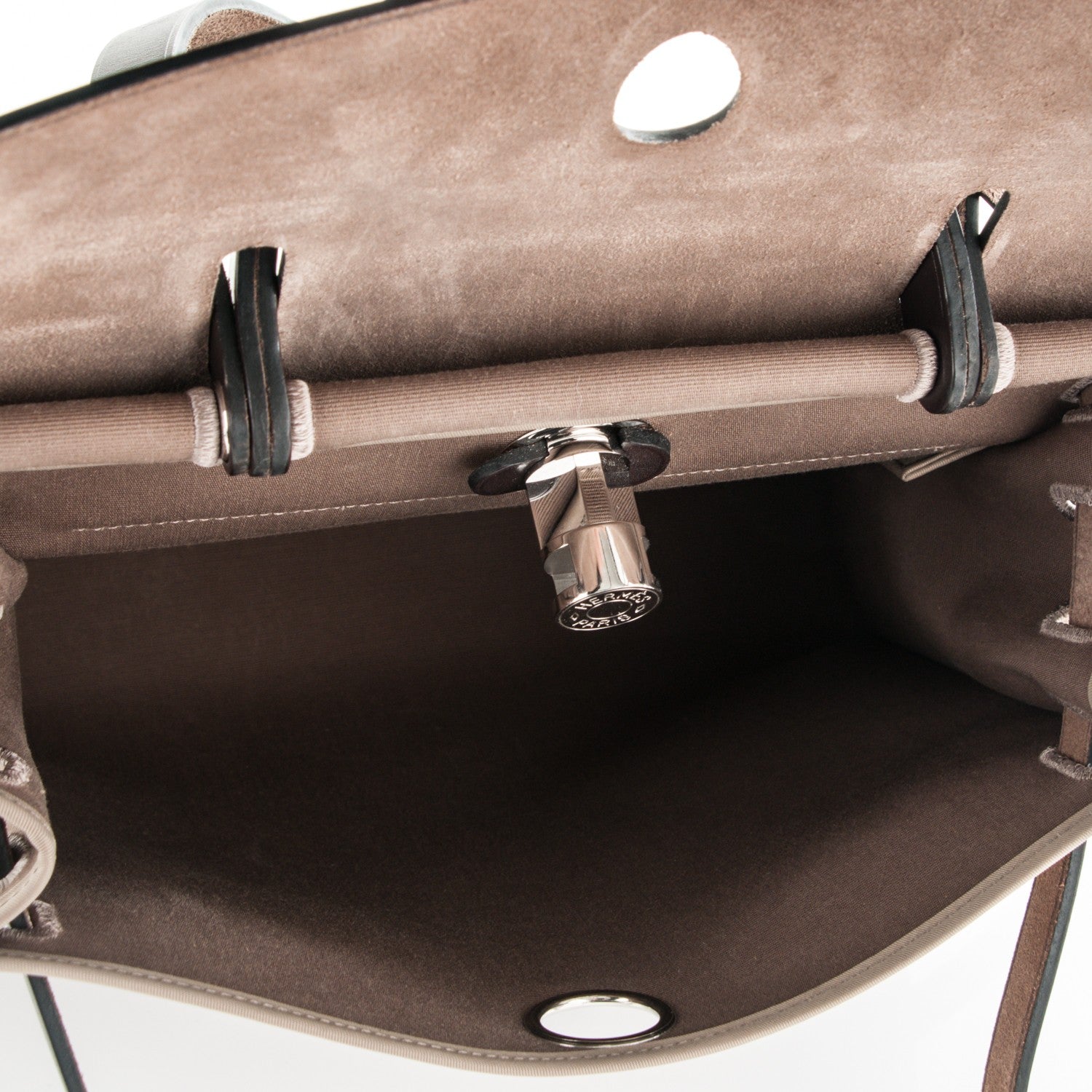 Hermes Vache Hunter Toile Herbag Zip 31 PM Etoupe Ebene 6 of 9