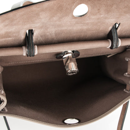 Hermes Vache Hunter Toile Herbag Zip 31 PM Etoupe Ebene 6 of 9