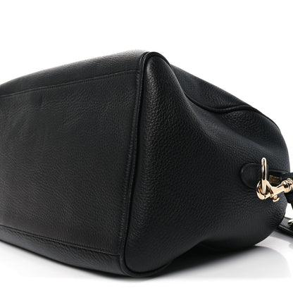 Versace Grained Calfskin Palazzo Duffle Bag Black 9 of 9
