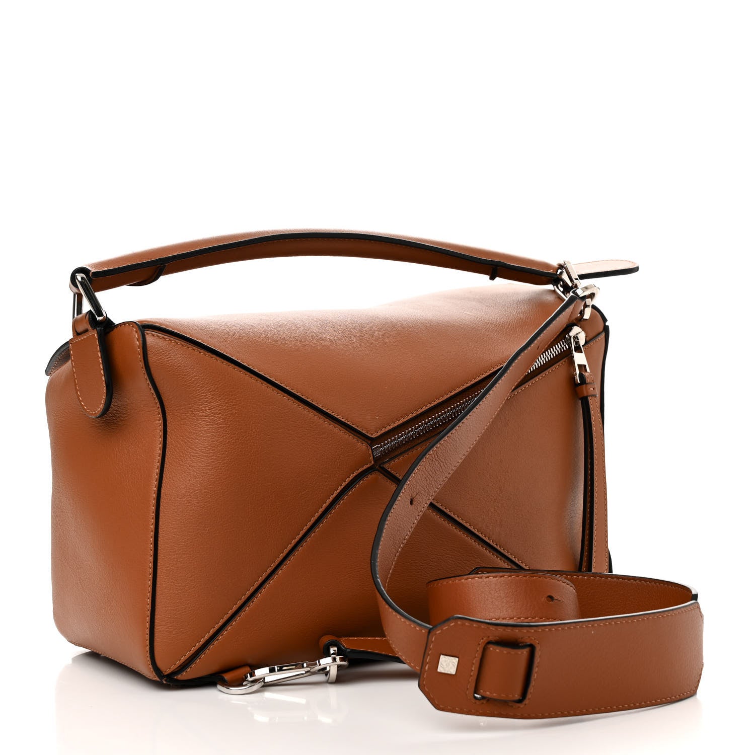 Loewe Calfskin Medium Puzzle Bag Tan 3 of 10