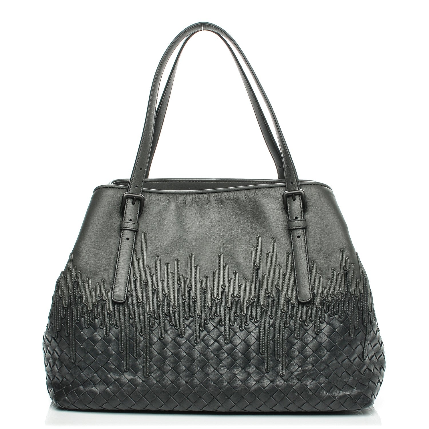 Bottega Veneta Nappa Intrecciato Medium Flow Wave Tote Ardoise 1 of 6