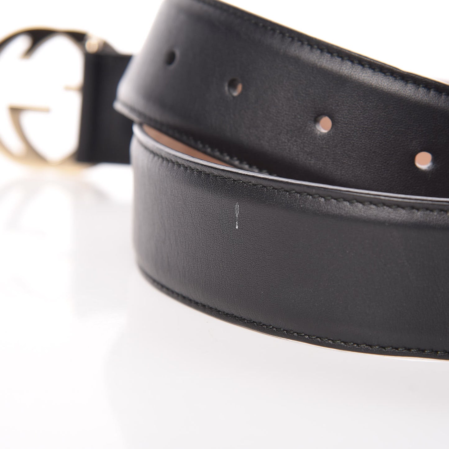 Calfskin Interlocking G 37mm Belt 85 34 Black