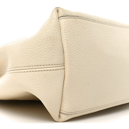 Gucci Pebbled Calfskin Medium Soho Chain Shoulder Bag Off White 9 of 10