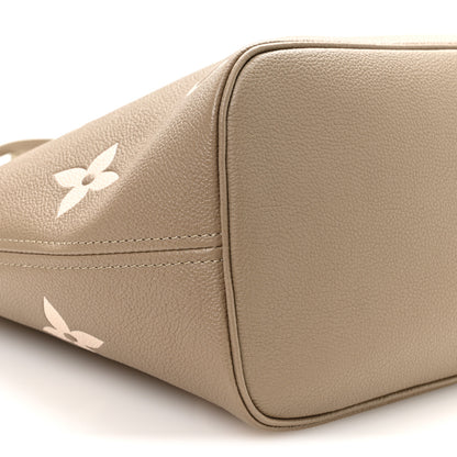 Louis Vuitton Empreinte Monogram Giant Neverfull MM Khaki Cream 9 of 11