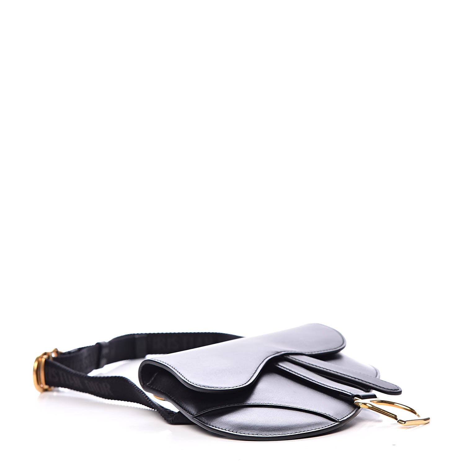 Christian Dior Calfskin Saddle Belt Bag Black 4 of 9