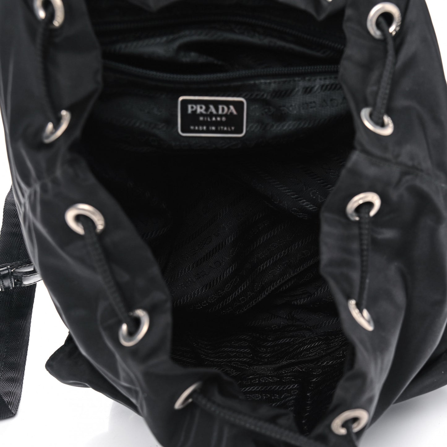 Nylon Vela Medium Backpack Black