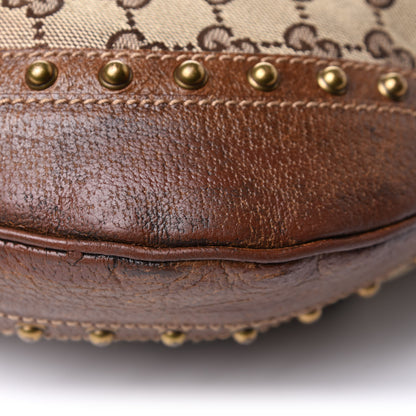 Gucci Monogram Pelham Studded Shoulder Bag Brown 11 of 11