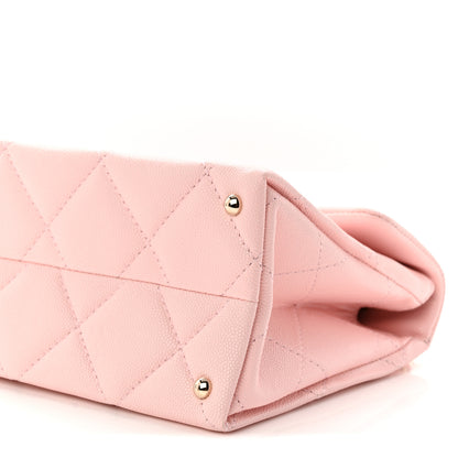 Chanel Caviar Quilted Mini Retro Twist Top Handle Flap Light Pink 10 of 11