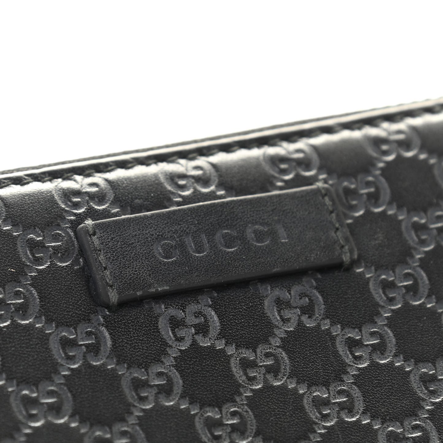 Microguccissima Zip Around Wallet Black