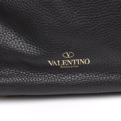 Valentino Garavani Pebble Calfskin Studded Zodiac Tote Black 11 of 11