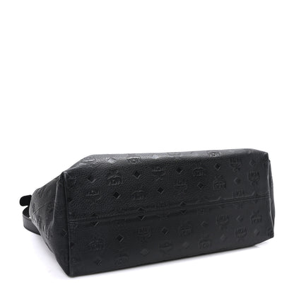 MCM Calfskin Ottomar Monogram Large Klara Hobo Black 4 of 9