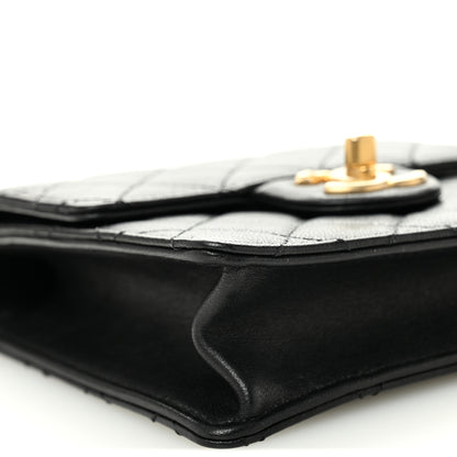 Chanel Goatskin Quilted Chic Pearls Flap Black 9 of 10
