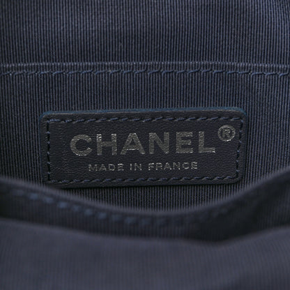 Chanel Tweed Calfskin Quilted Small Gabrielle Bucket Blue Multicolor 6 of 12