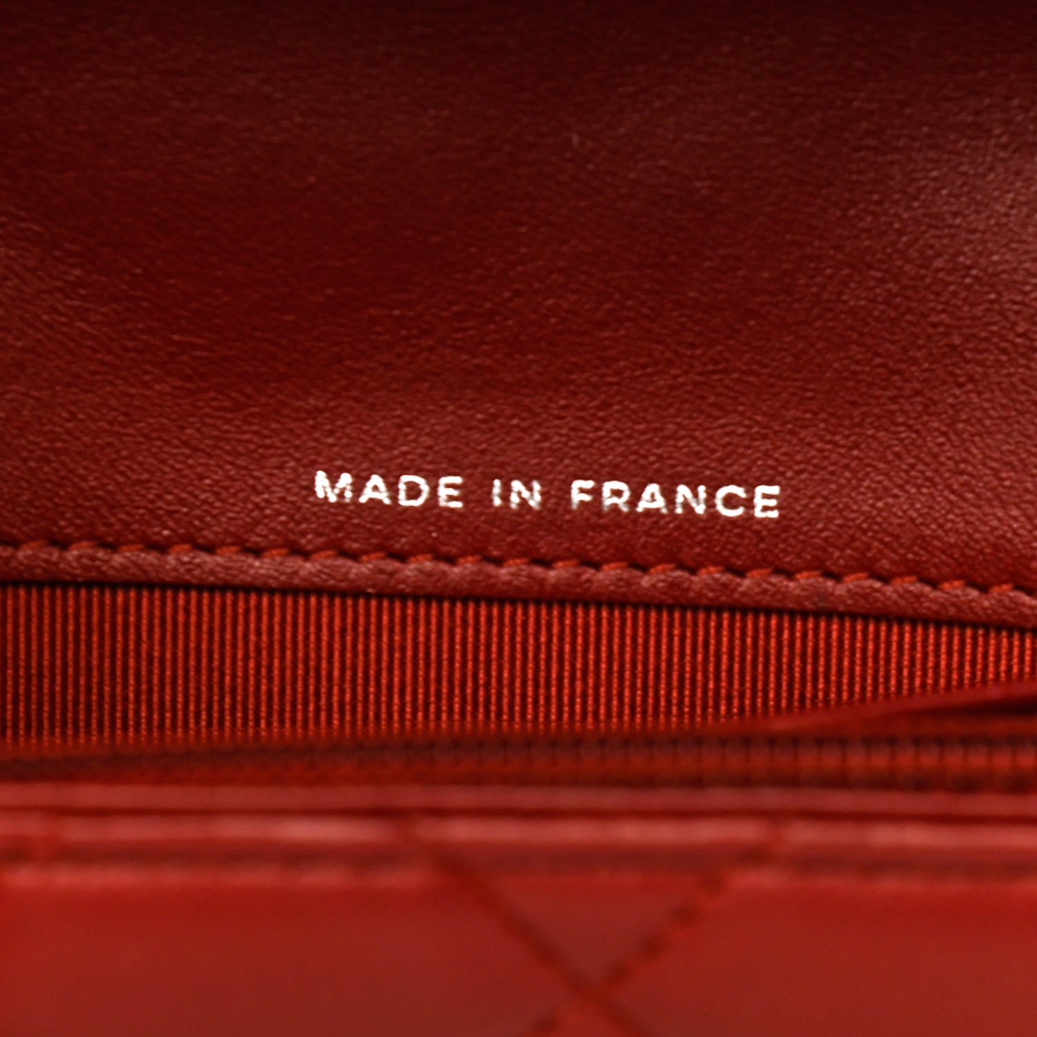 Chanel Lambskin Quilted Large Gusset Flap Wallet Red 7 of 9