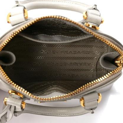 Prada Saffiano Lux Mini Promenade Tote White 5 of 11