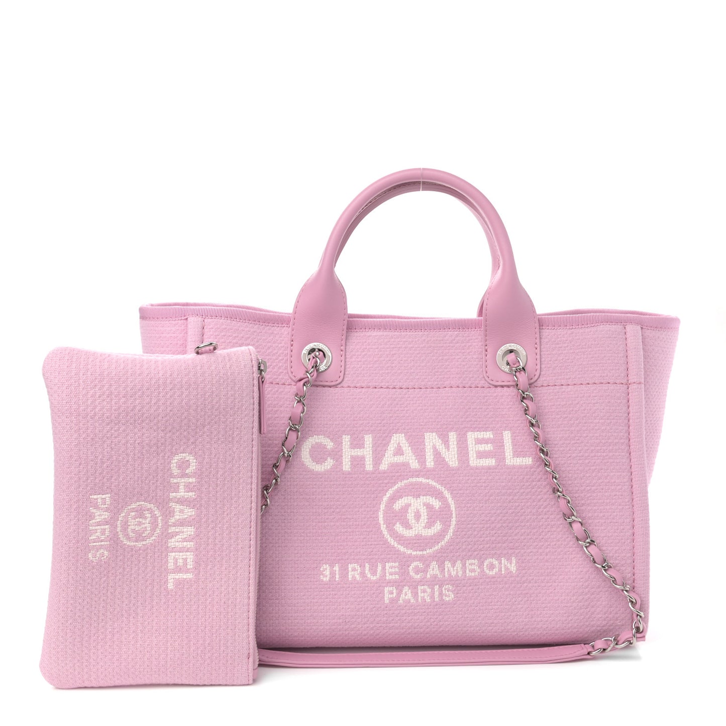 Mixed Fibers Small Deauville Tote Pink