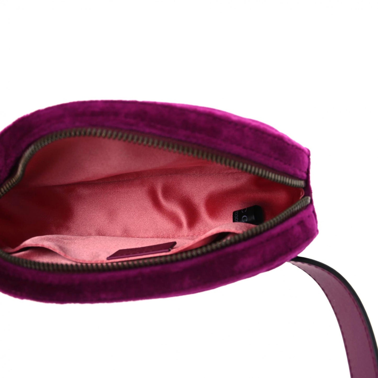 Velvet Matelasse GG Marmont Belt Bag Fuchsia 85 34 Violet Cyclamen