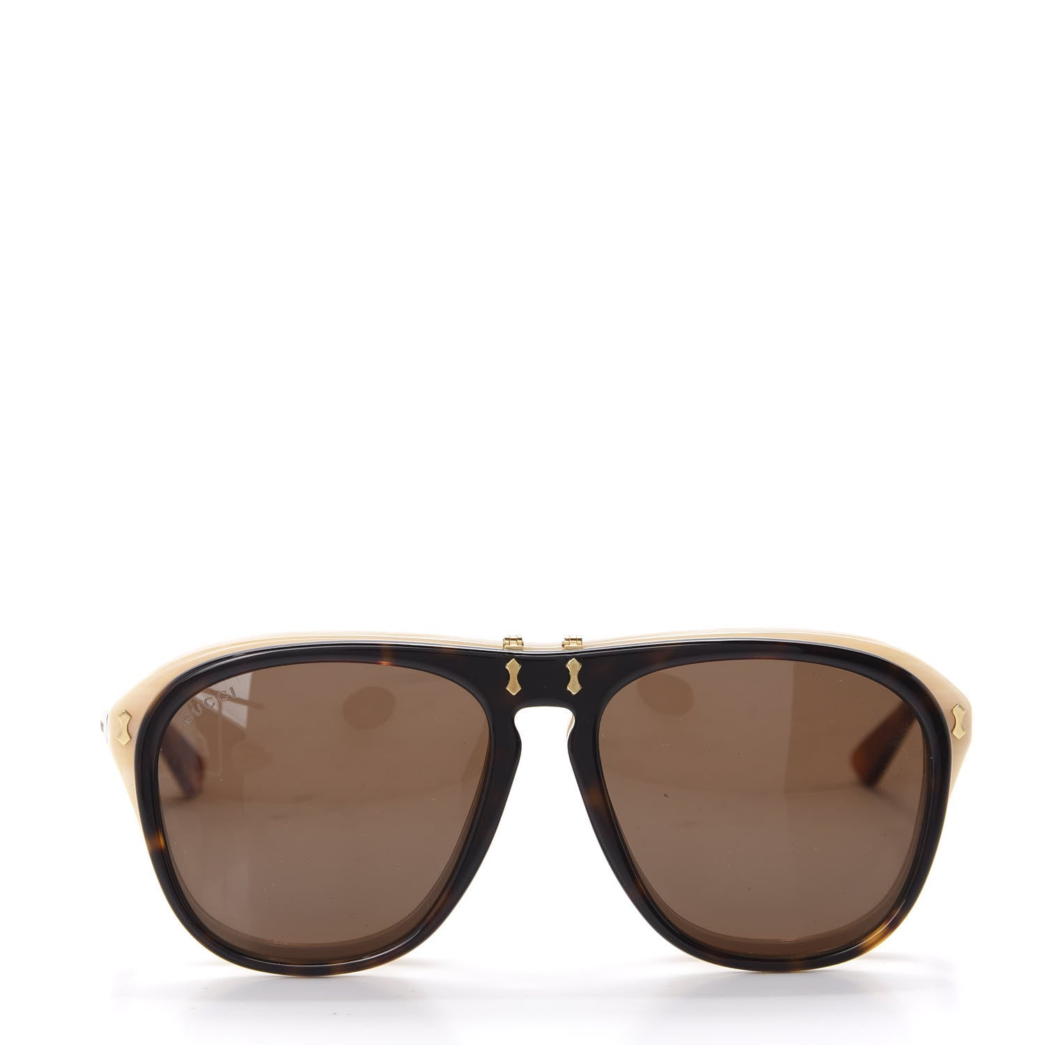 Gucci Acetate Flip Up Sunglasses GG0087S Havana 2 of 9