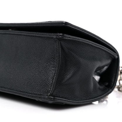 Christian Dior Grained Calfskin Small Diorama Flap Bag Black 9 of 12