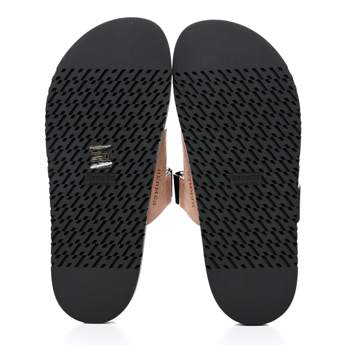 Suede Goatskin Womens Chypre Sandals 40 Beige Black
