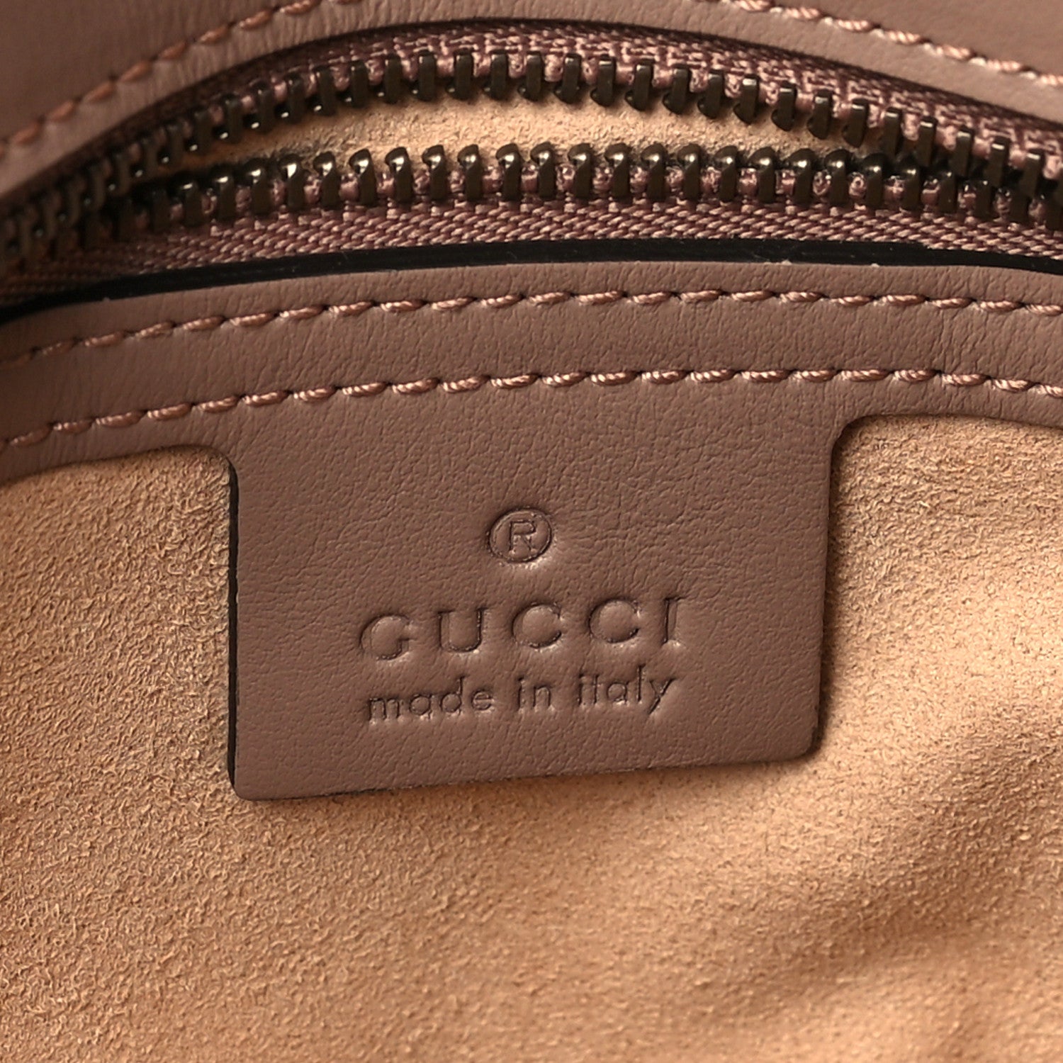 Gucci Calfskin Matelasse Small GG Marmont Shoulder Bag Porcelain Rose 6 of 9
