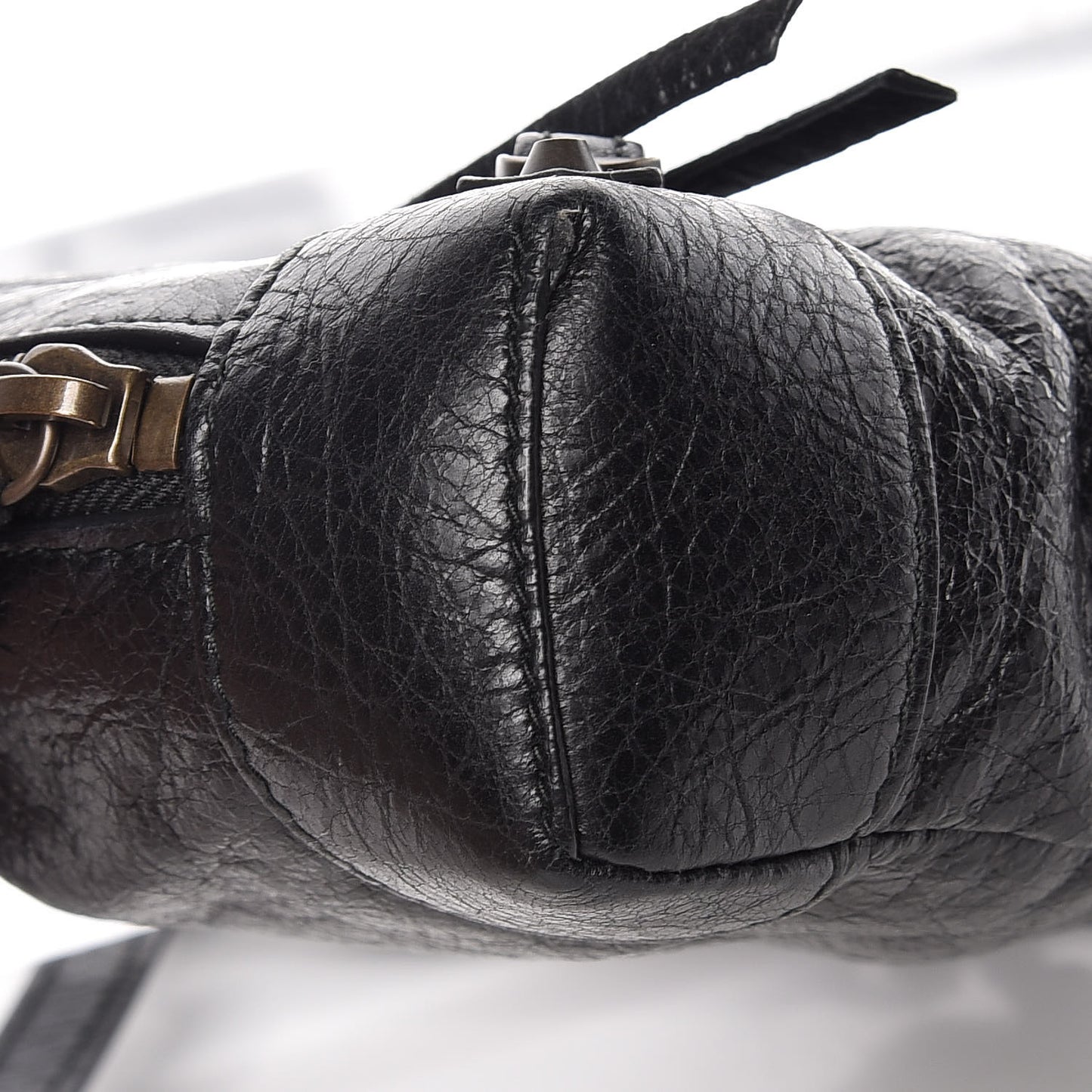 Agneau Classic Hardware XS Reporter Crossbody Black