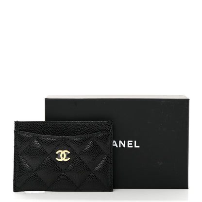 Chanel Caviar Quilted Card Holder Black 9 of 9