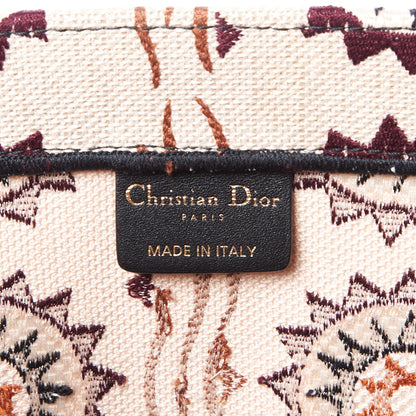 Christian Dior Canvas Embroidered Geometric Book Tote Multicolor 8 of 8