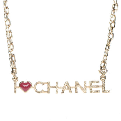 Chanel Chain I Heart Necklace Gold 4 of 6