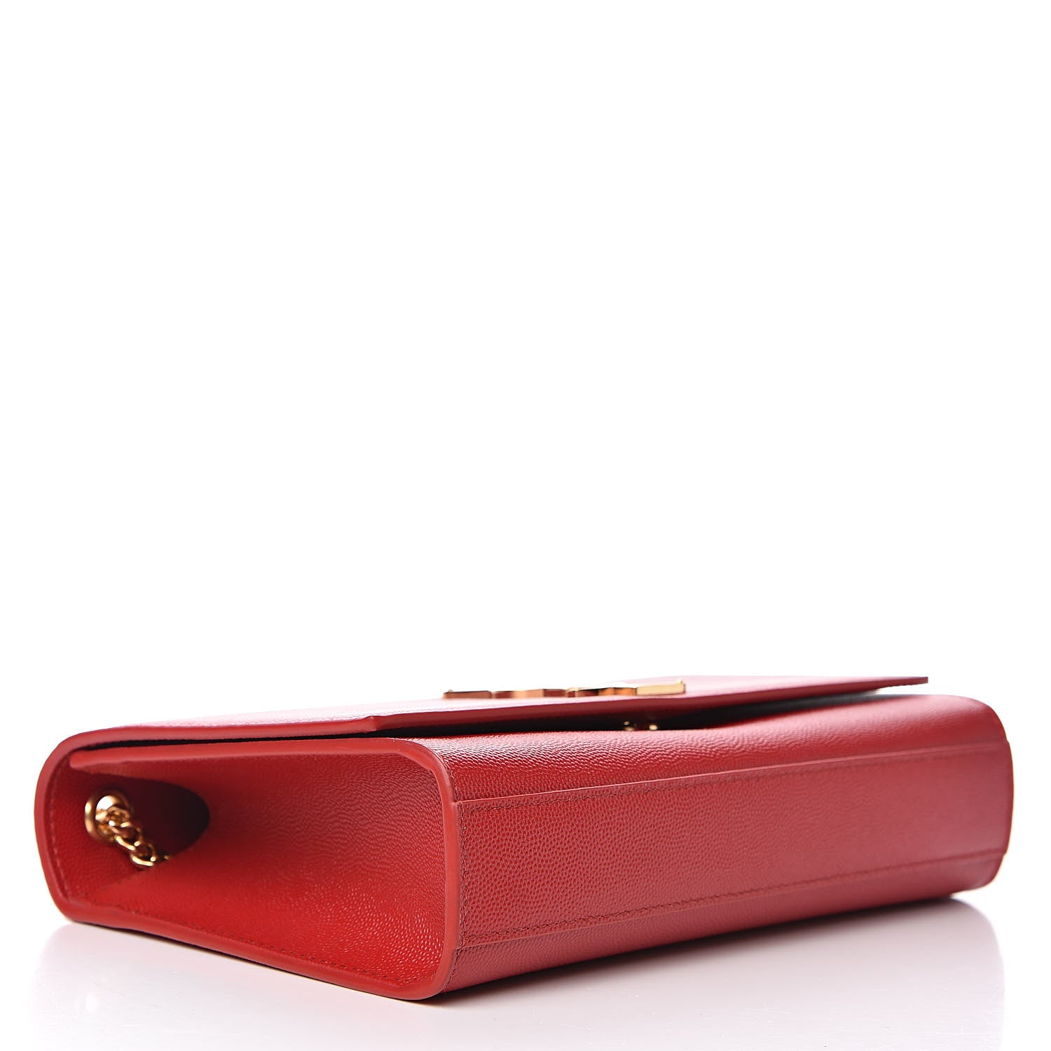 Saint Laurent Grain De Poudre Medium Monogram Kate Satchel Bandana Red 4 of 9