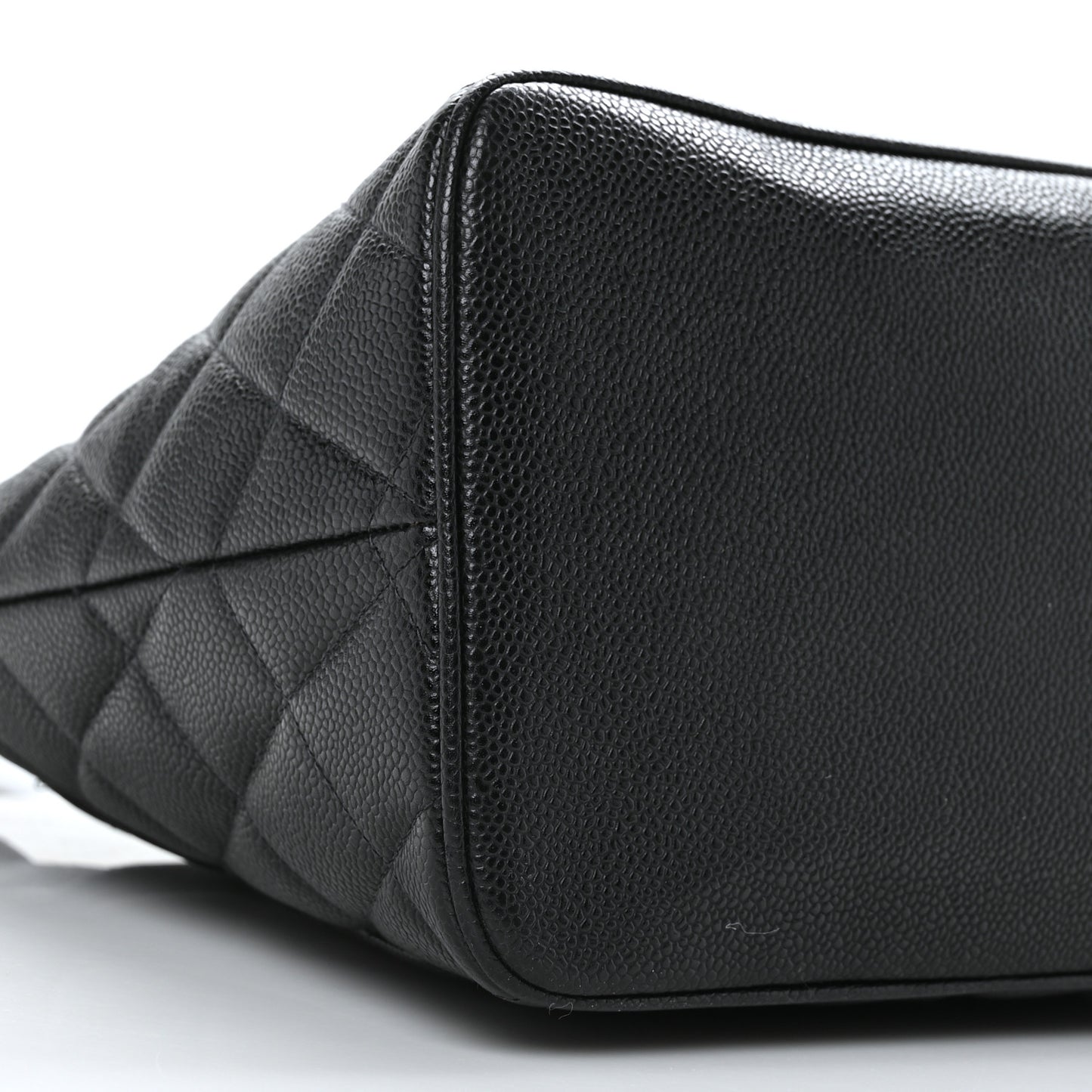 Caviar Quilted Medallion Tote Black